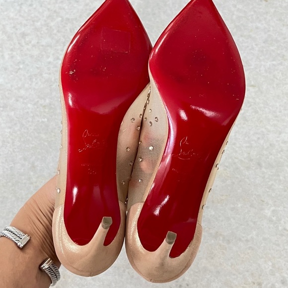 Christian Louboutin Shoes Christian Louboutin Diamond Crystal Mesh